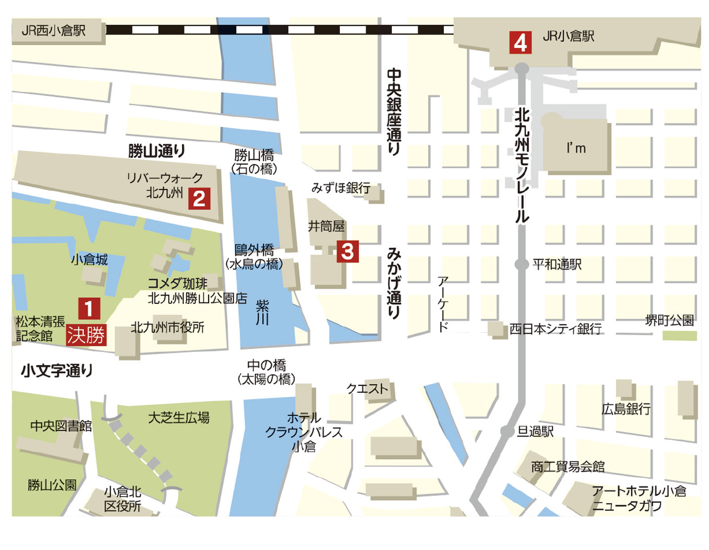 わっしょい百万夏まつり会場MAP